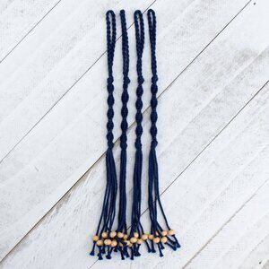 Small Tzitzit with Beads, 7" Long Loops Short Tzit Tzits versatile everyday tzit
